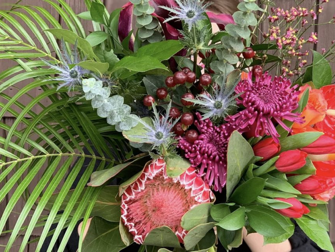 Blooms in Hand, United States, New Jersey, Verona